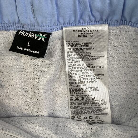 Hurley Boys Valerian Blue Board Shorts Size L 12-13 Surf Swim Trunks NWT - Picture 6 of 6